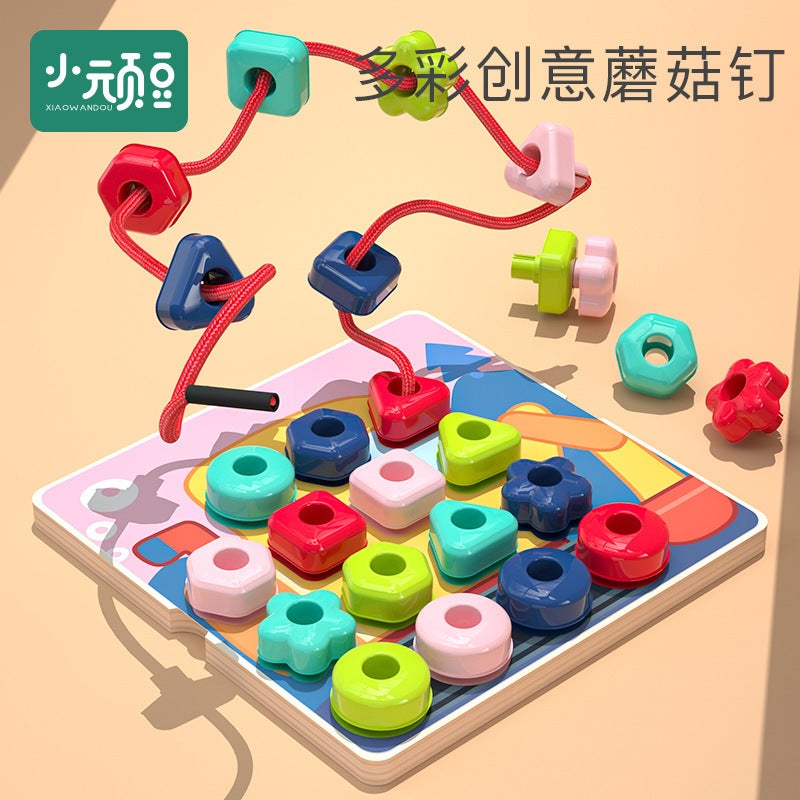 Mushroom Nail Combination Puzzle Toy For Children Aged 3-7 Years Old - Image 2